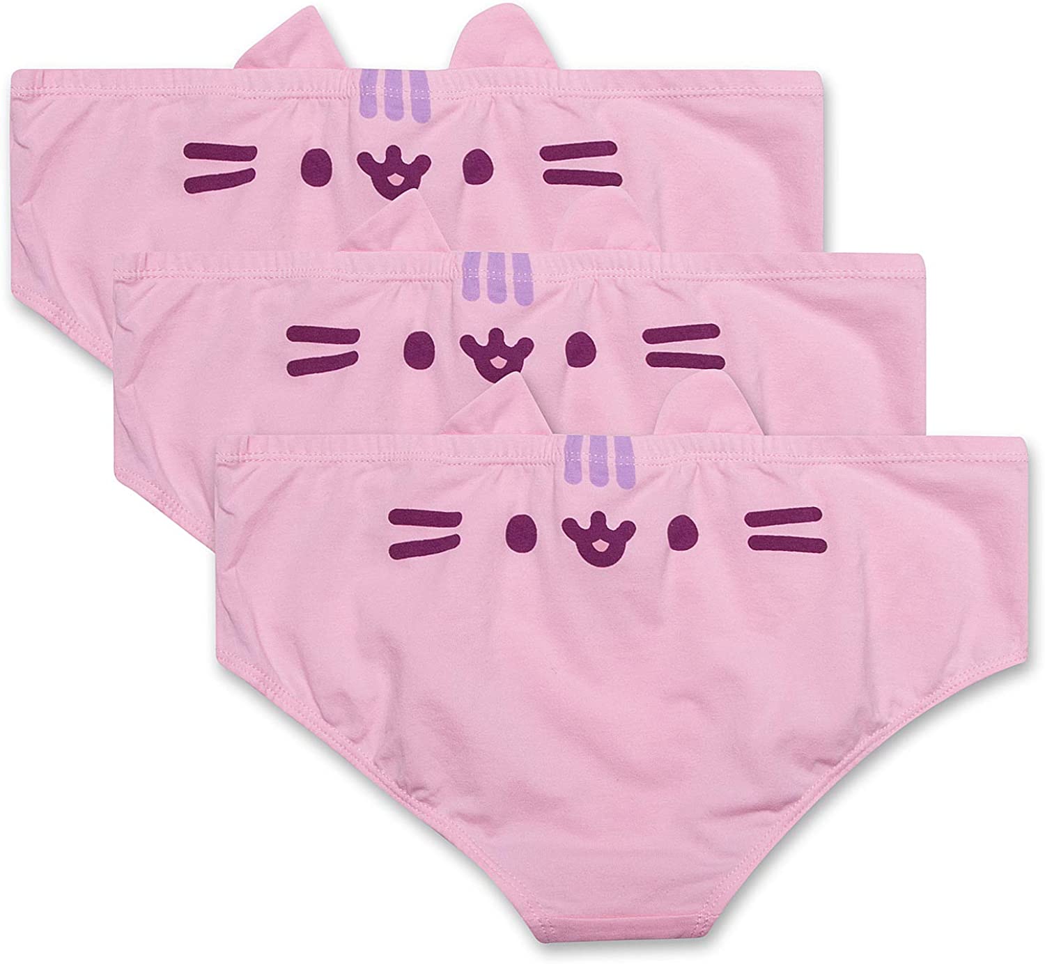 Price:$19.99 Pusheen The Cat Womens Underwear Sexy Panties for Women with Cute 3D Cat Ears 3-Pack at Amazon Women’s Clothing store