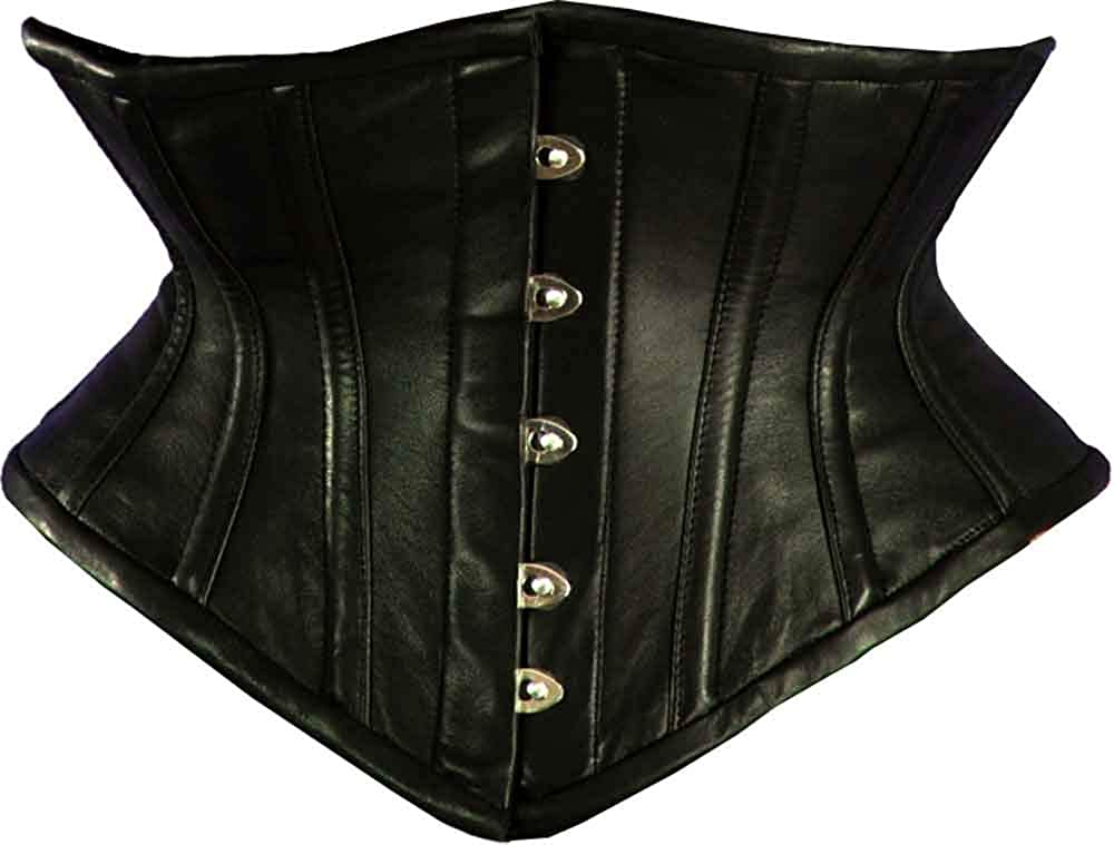 Price:$77.00 Orchard Corset CS-201 Underbust Leather Steel-boned Waist Trainer Corset at Amazon Women’s Clothing store