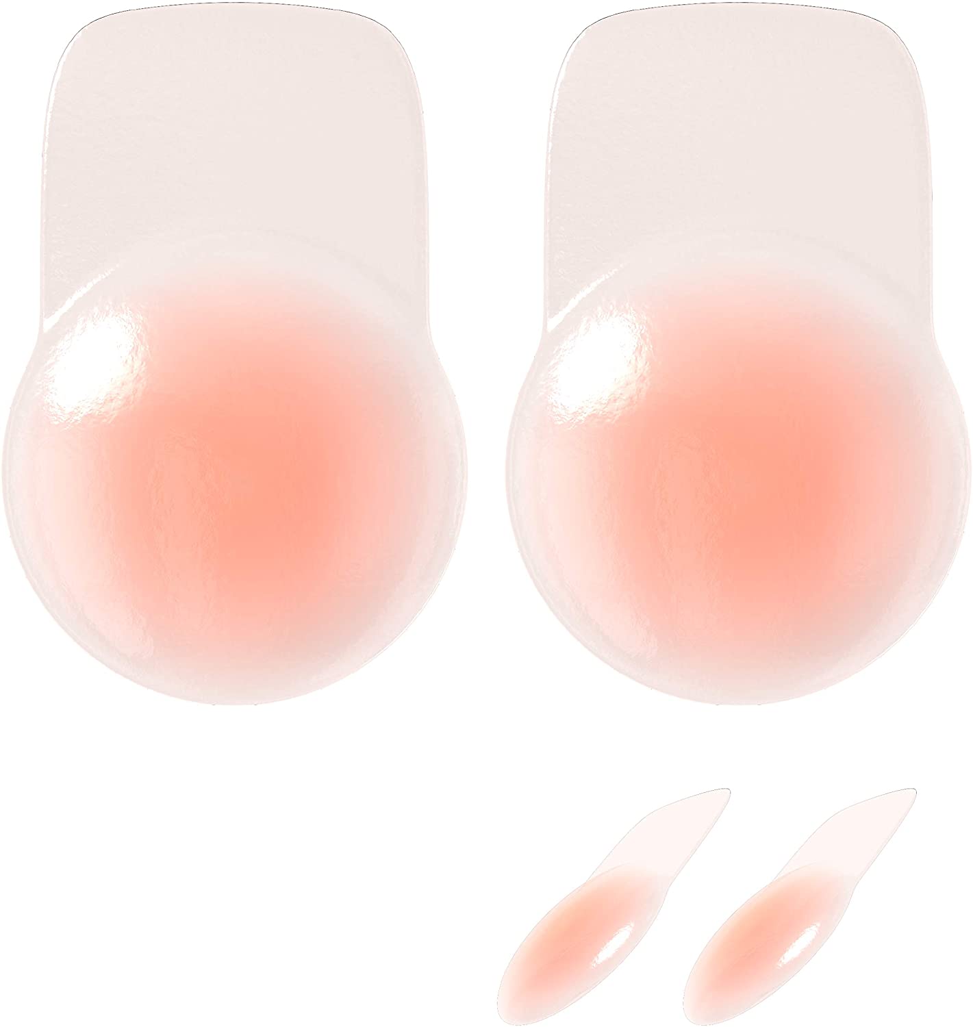 Price:$13.95 NippleCovers Silicone Reusable Breast Lift - Adhesive Stick On Nipple Cover Pasties with Lift Tape at Amazon Women’s Clothing store