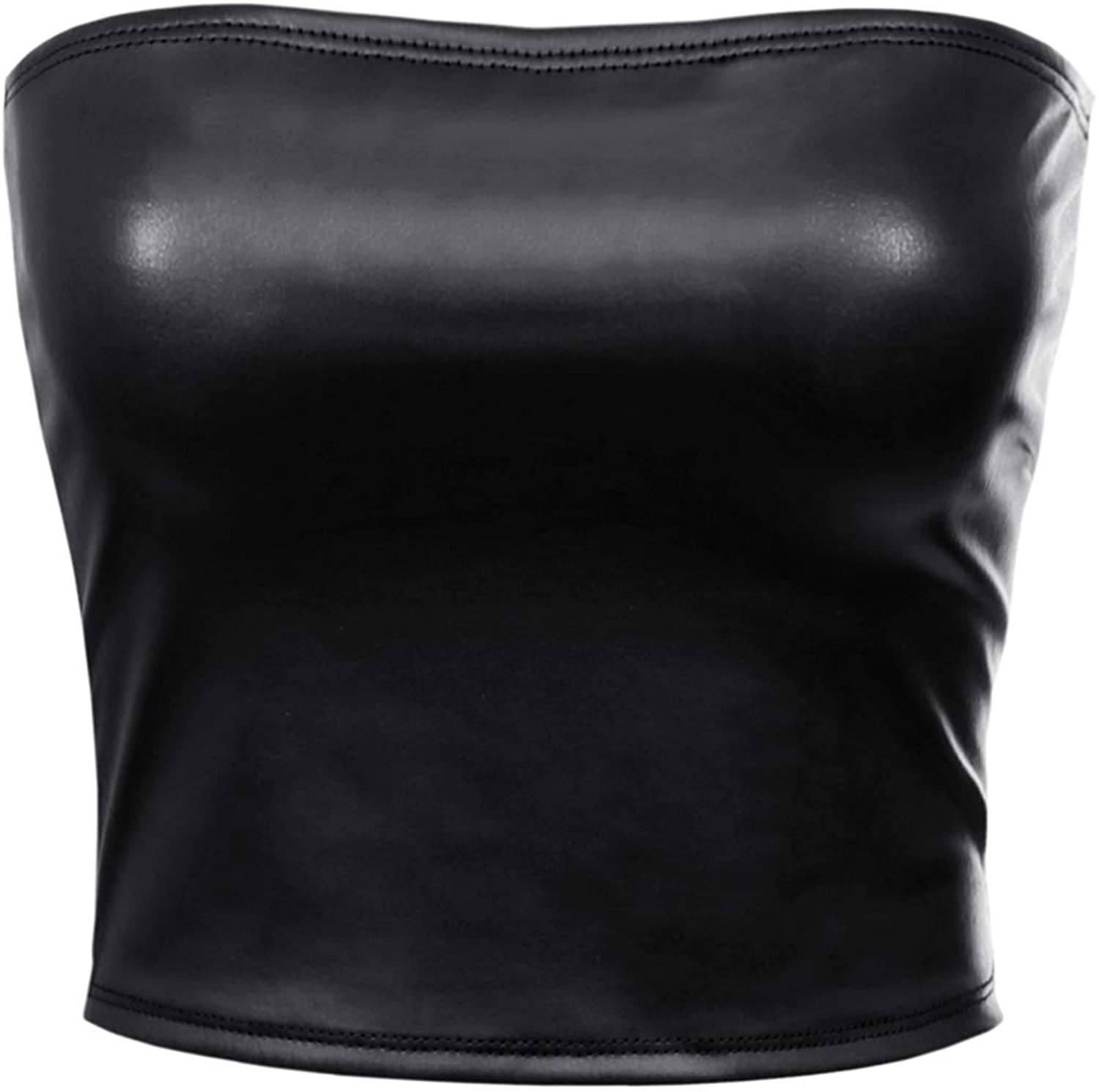 Price:$5.99 MixMatchy Women's Causal Strapless Cute Basic Solid SexyTube Top at Amazon Women’s Clothing store