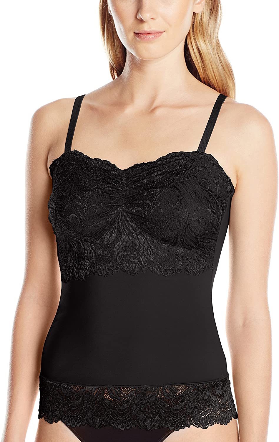 Price:$33.67 Ahh By Rhonda Shear Women's Lace Shaping Camisole at Amazon Women’s Clothing store