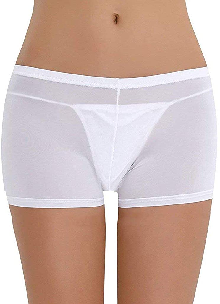 Price:$6.99 LinvMe Women's Sexy See Through Boyshorts Underwear at Amazon Women’s Clothing store