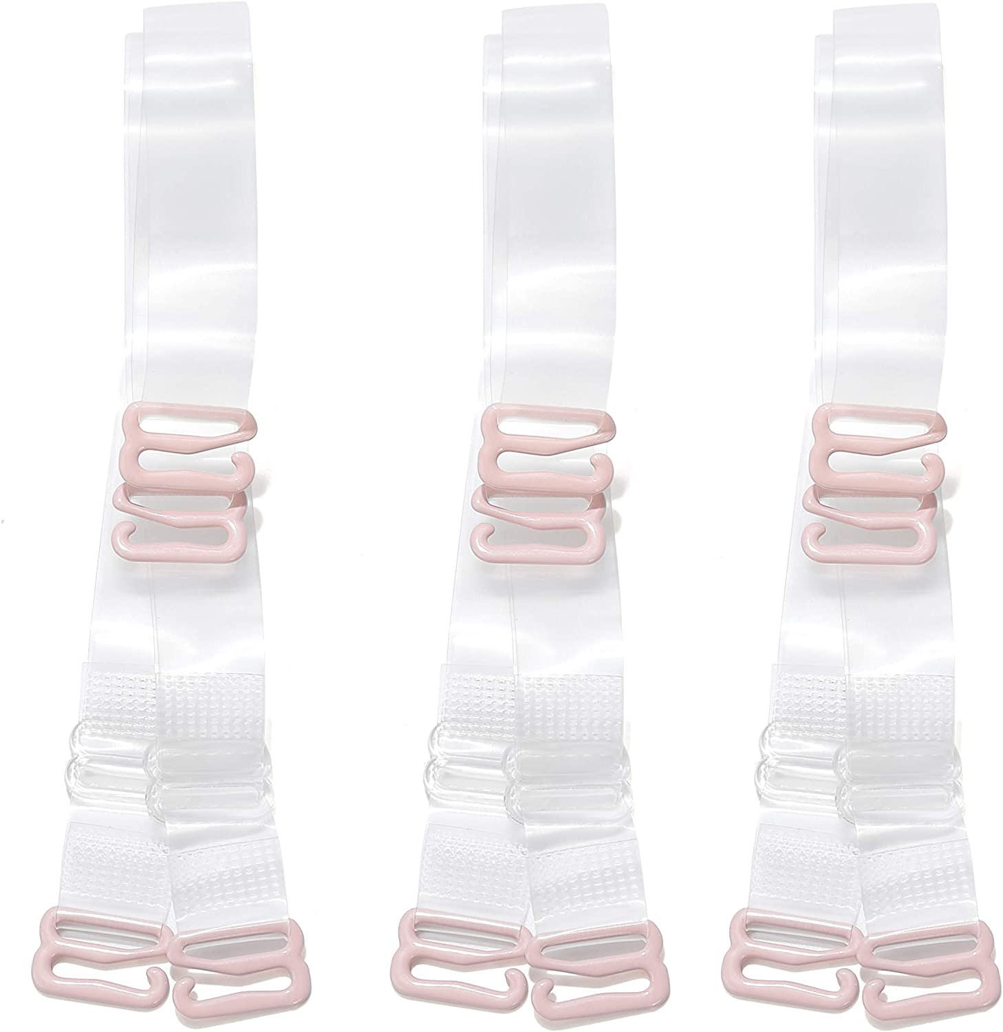 Price:$5.39 3 Pairs Invisible Clear Bra Strap Non-Slip Adjustable Bra Strap Soft Shoulder Strap (Width 18MM) at Amazon Women’s Clothing store