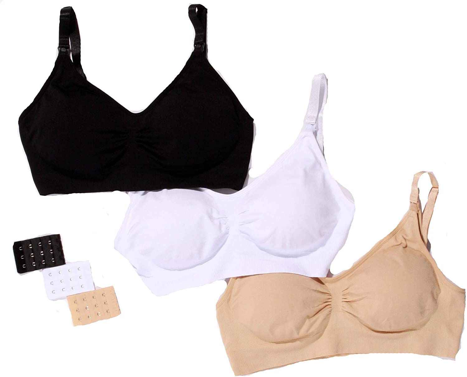 Price:$14.99    Just Intimates Seamless Maternity Nursing Bra Set for Breastfeeding  Clothing