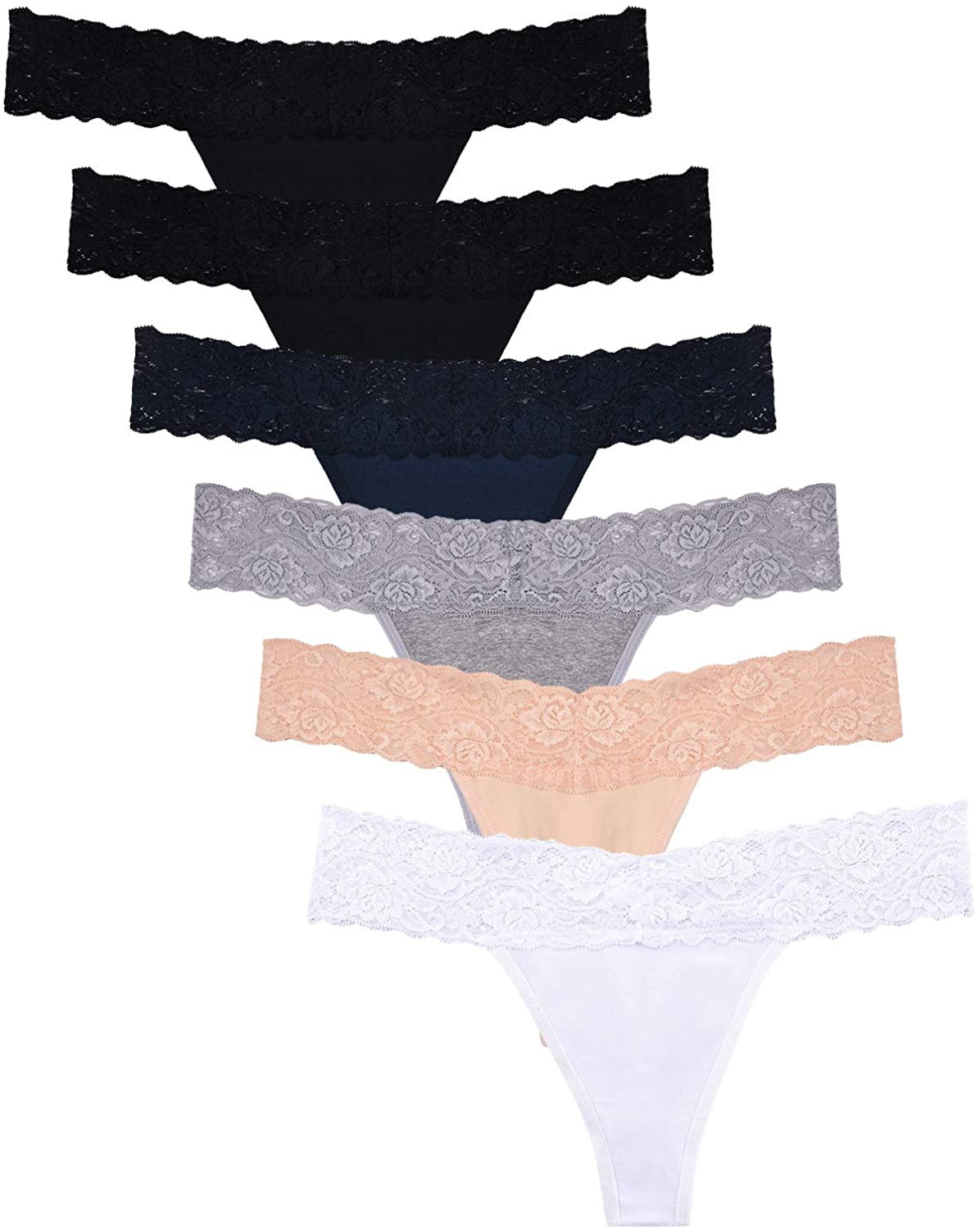 Price:$7.91    Womens Thong Underwear Lace Hollowed Out T Back Low Waist Ice Silk Sexy Cheeky Thong See Through Panties  Clothing