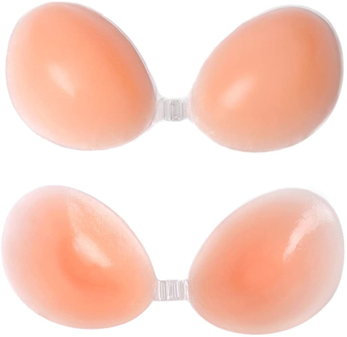Price:$16.99 Personality Hua Strapless Reusable Adhesive Bra Silicone Bra Backless Push-up Bra Women (A), Incarnadine at Amazon Women’s Clothing store