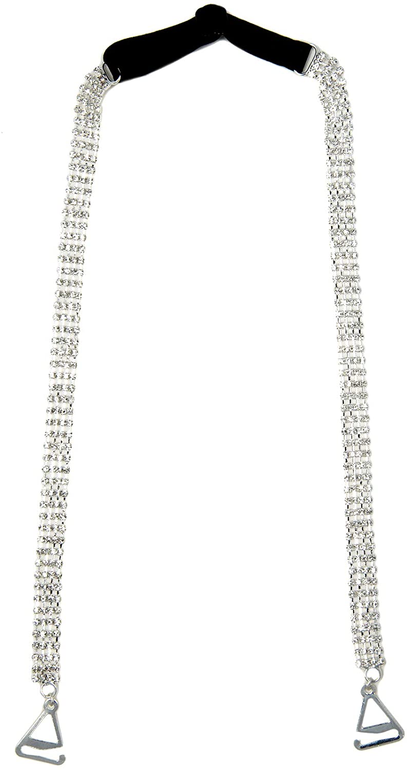 Price:$18.00 Halter Style Rhinestone (Silver, Rhinestone) at Amazon Women’s Clothing store