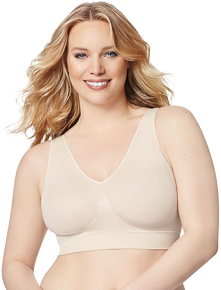 Price:$14.97 JUST MY SIZE Women's Pure Pullover Wirefree Bra at Amazon Women’s Clothing store