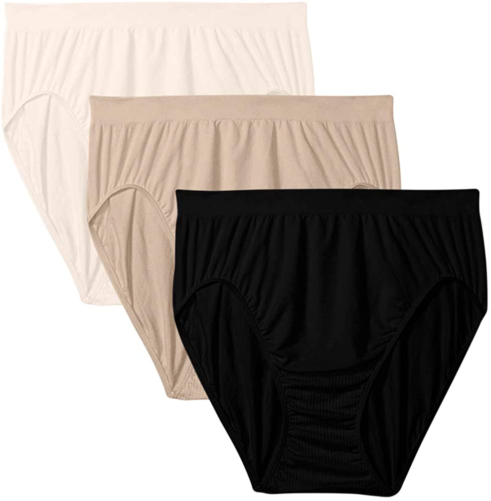 Price:$16.99 NY Lingerie Style 303J Comfort Revolution Microfiber Solid Hi-Cut Brief (2, 3 and 4 Packs) at Amazon Women’s Clothing store