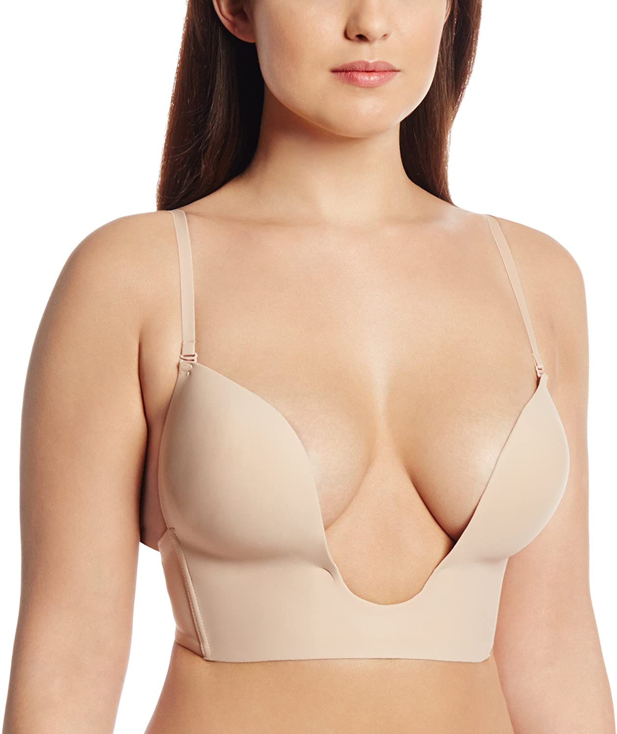 Price:$28.00 Fashion Forms Women's Seamless U Plunge Bra at Amazon Women’s Clothing store