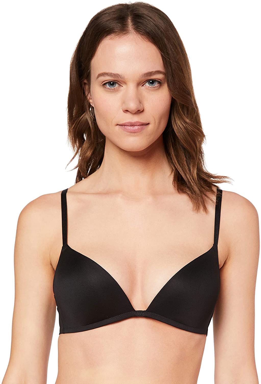 Price:$5.88    Amazon Brand - Iris & Lilly Women's Wirefree Microfiber Push Up Bra  Clothing