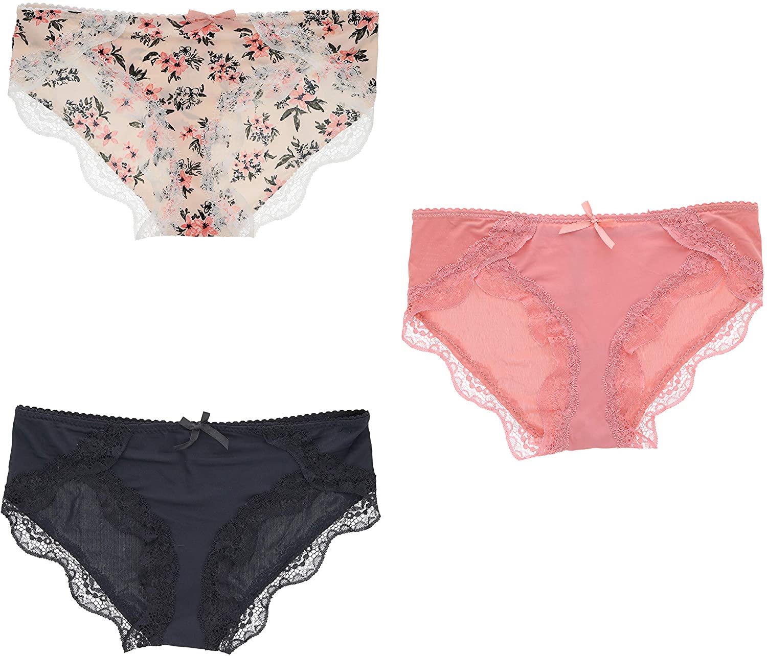 Price:$24.00 Marilyn Monroe Intimates Womens Sexy Hipster Panties Underwear (3 Pr) at Amazon Women’s Clothing store