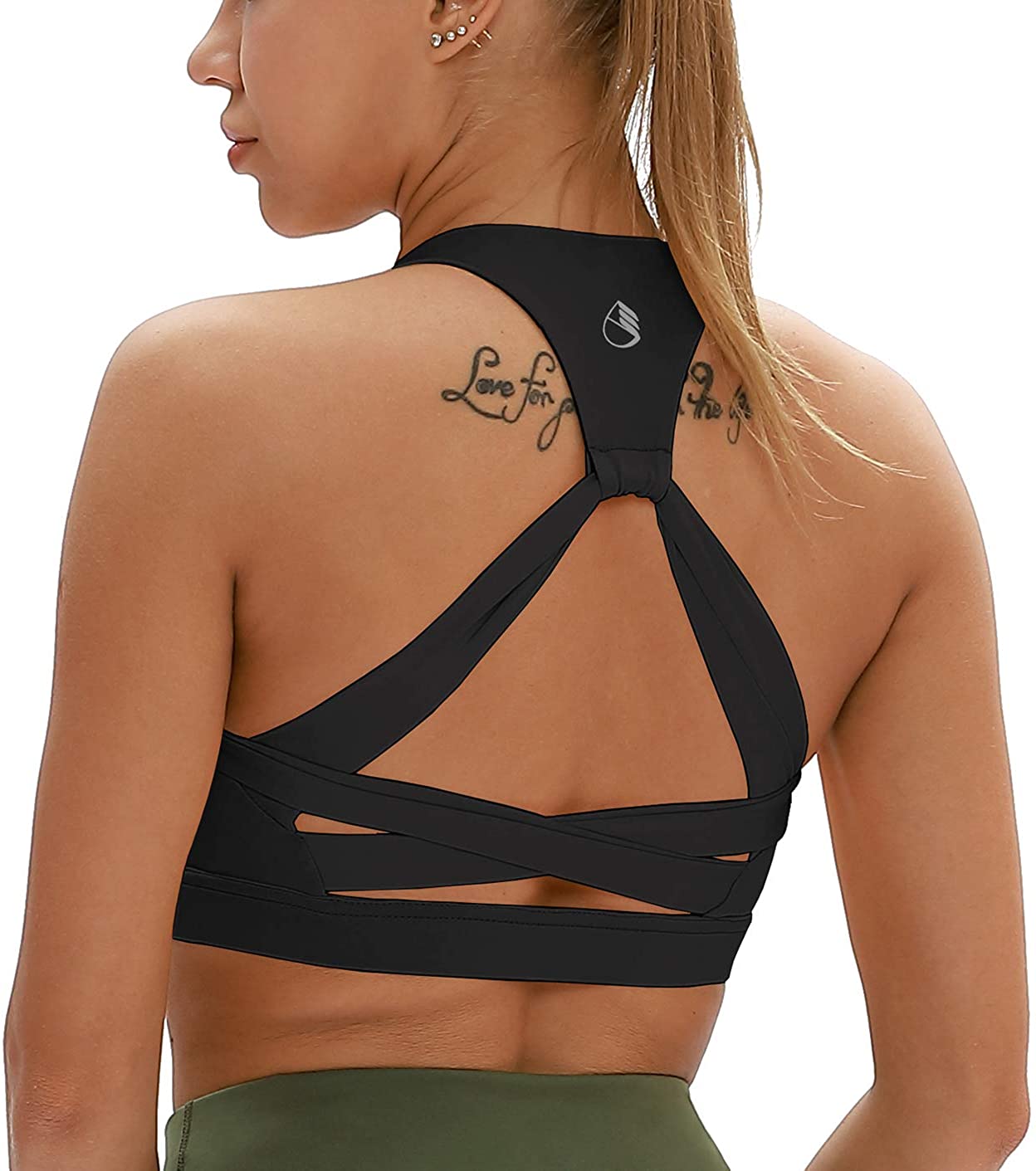 Price:$17.99 icyzone Workout Sports Bras for Women - Fitness Athletic Exercise Running Bra, Activewear Yoga Tops at Amazon Women’s Clothing store