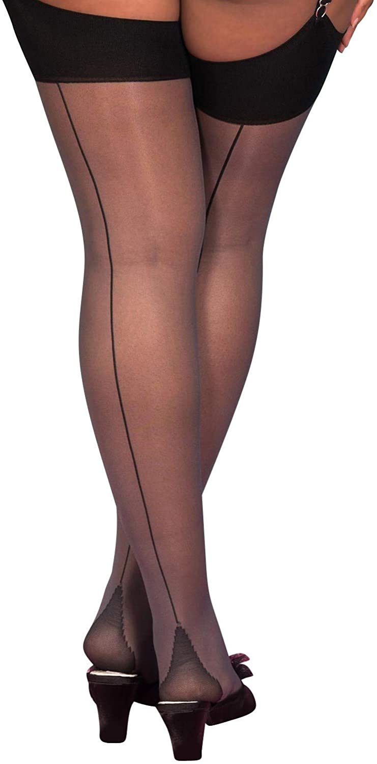 Price:$17.50 What Katie Did Seamed Stockings Grey Glamour at Amazon Women’s Clothing store