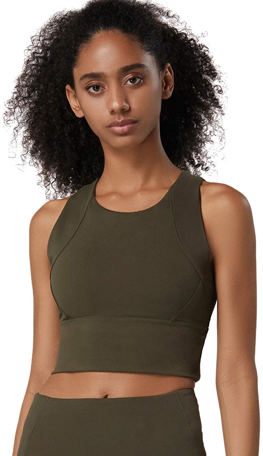 Price:$6.99 Lykoxa Sports Bras for Women, Cross Back Strappy Padded Bras for Yoga Activewear with Removable Cups at Amazon Women’s Clothing store