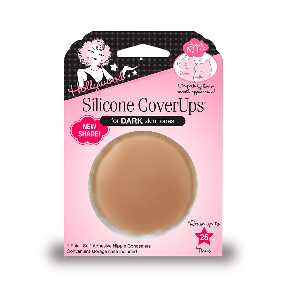 Price:$13.25    Hollywood Fashion Secrets Silicone Nipple CoverUps Dark Shade, 1 pair  Clothing