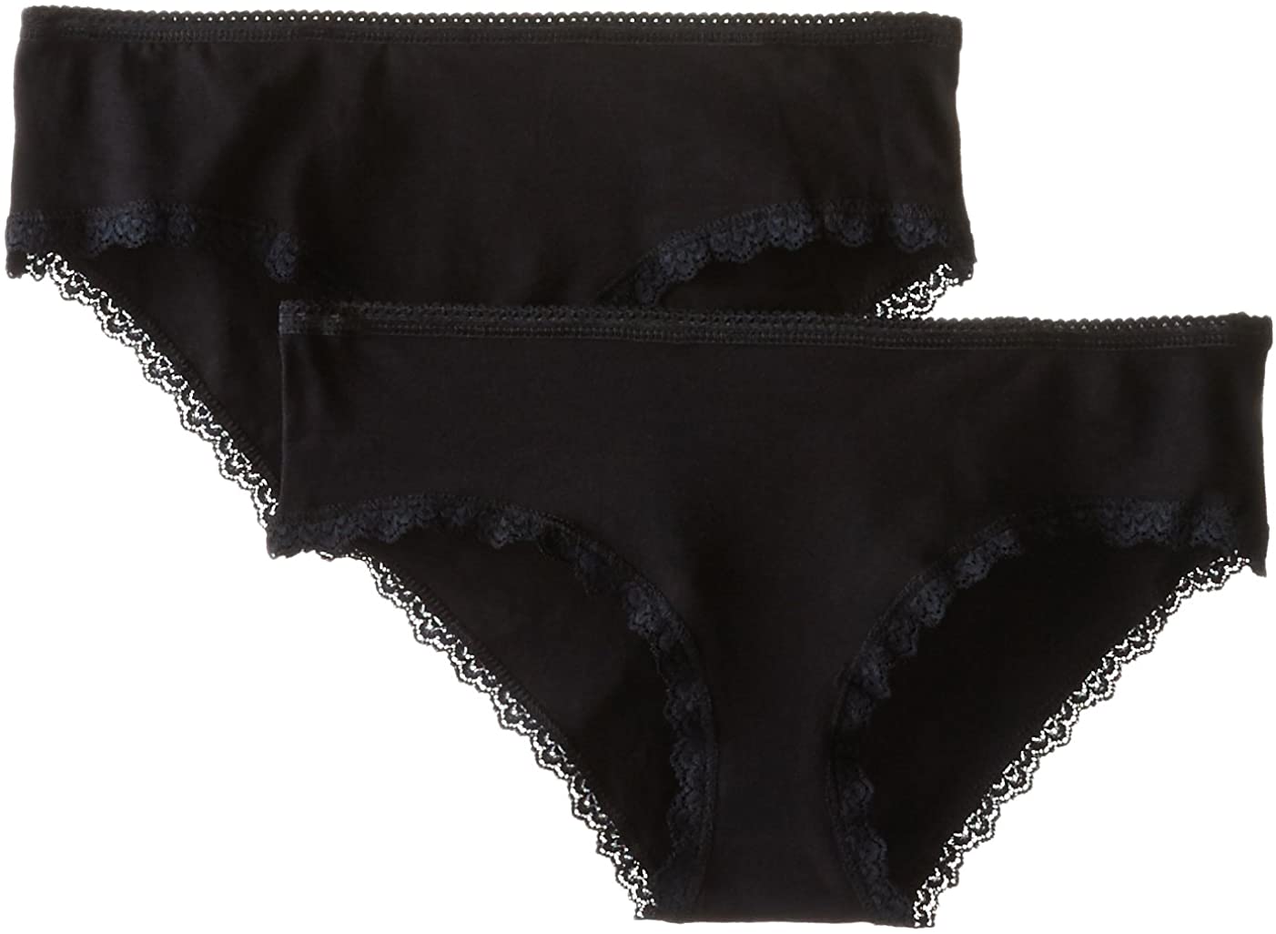 Price:$22.99 Pact Women's 2-Pack Organic Cotton Cheeky Hipster Panties, Black, X-Small at Amazon Women’s Clothing store