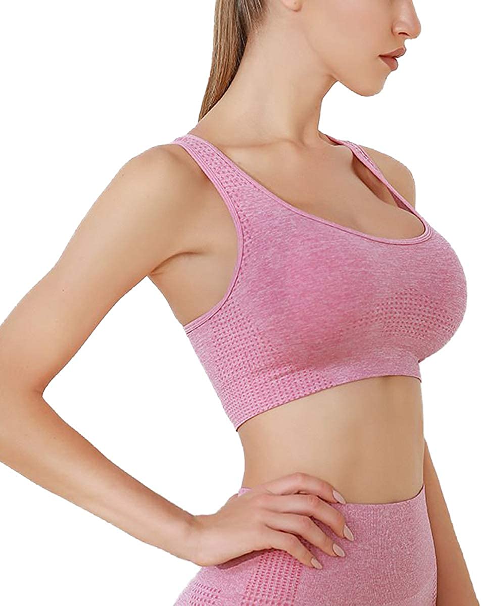 Price:$15.99 High Impact Sports Bras for Women-Racerback High Support Running Workout Yoga Padded Push Up Bras for Women at Amazon Women’s Clothing store