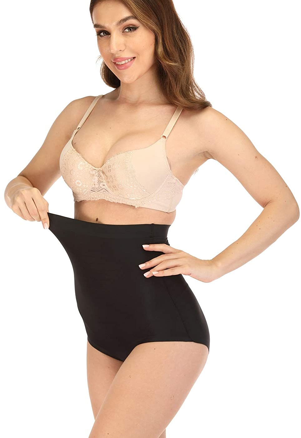 Price:$11.99 angelana High Waist Brief Shapewear for Women Tummy Control Panties Shaping Girdle Body Shape Underwear at Amazon Women’s Clothing store