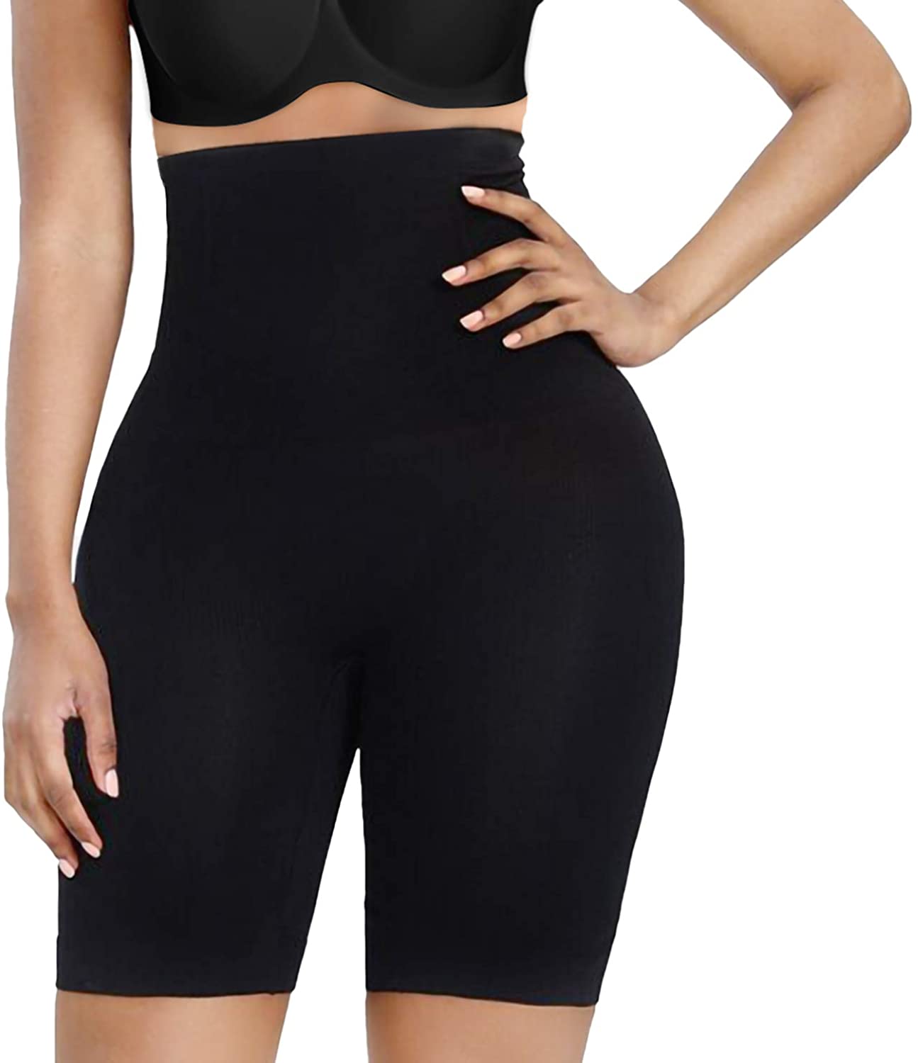 Price:$16.29 High Waisted Panty Shapewear Tummy Control Body Shaper Shorts Bodysuit for Women Small to Plus Size at Amazon Women’s Clothing store