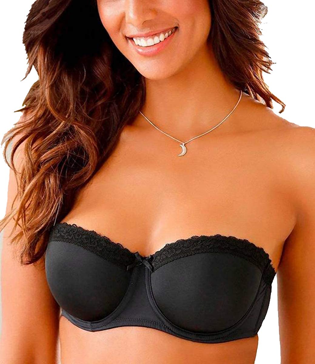 Price:$19.99 Gnowann Women's Strapless Full Figure Bra Plus Size Underwire Contour Convertible Bra at Amazon Women’s Clothing store