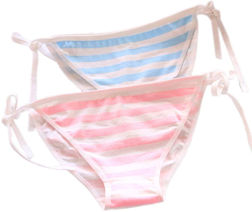 Price:$11.78 Cute Japanese Style Blue & Pink Stripe Panties Bikini Cosplay Cotton Underwear Bandage Anime Free Size Hot (C008 Stripe) at Amazon Women’s Clothing store
