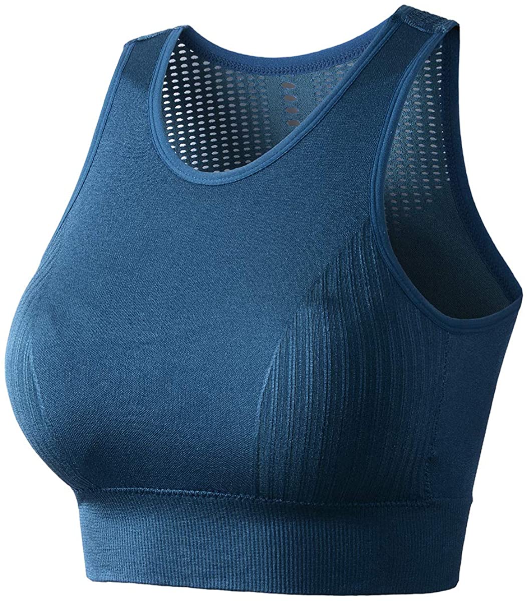 Price:$17.99 Beninos High Impact Seamless Sports Bras Women Yoga Bra Crop Tops Workout Fitness Activewear at Amazon Women’s Clothing store