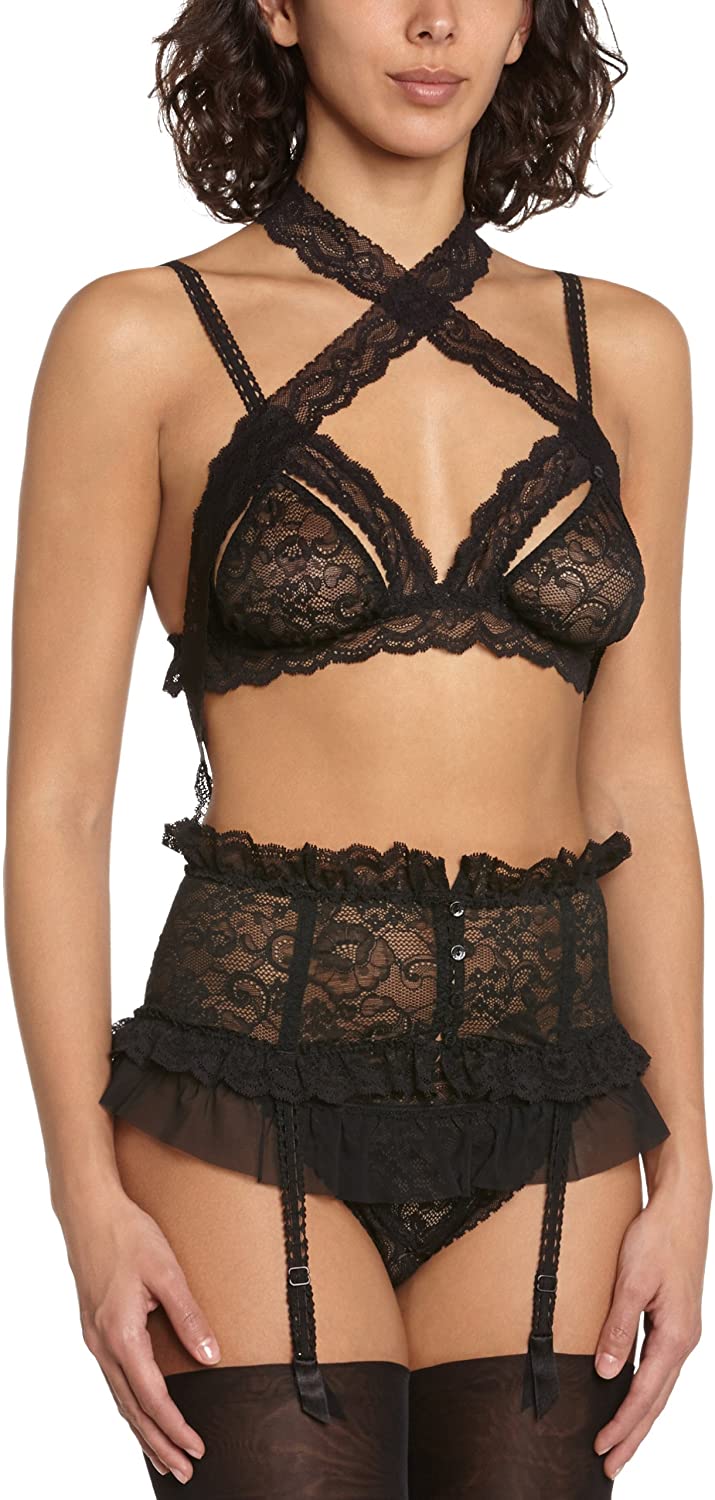 Price:$70.81 Aubade, Waistcincher, BOÎTE A Desir, Black, Universal Size, P052 at Amazon Women’s Clothing store  Adult Exotic Lingerie Sets