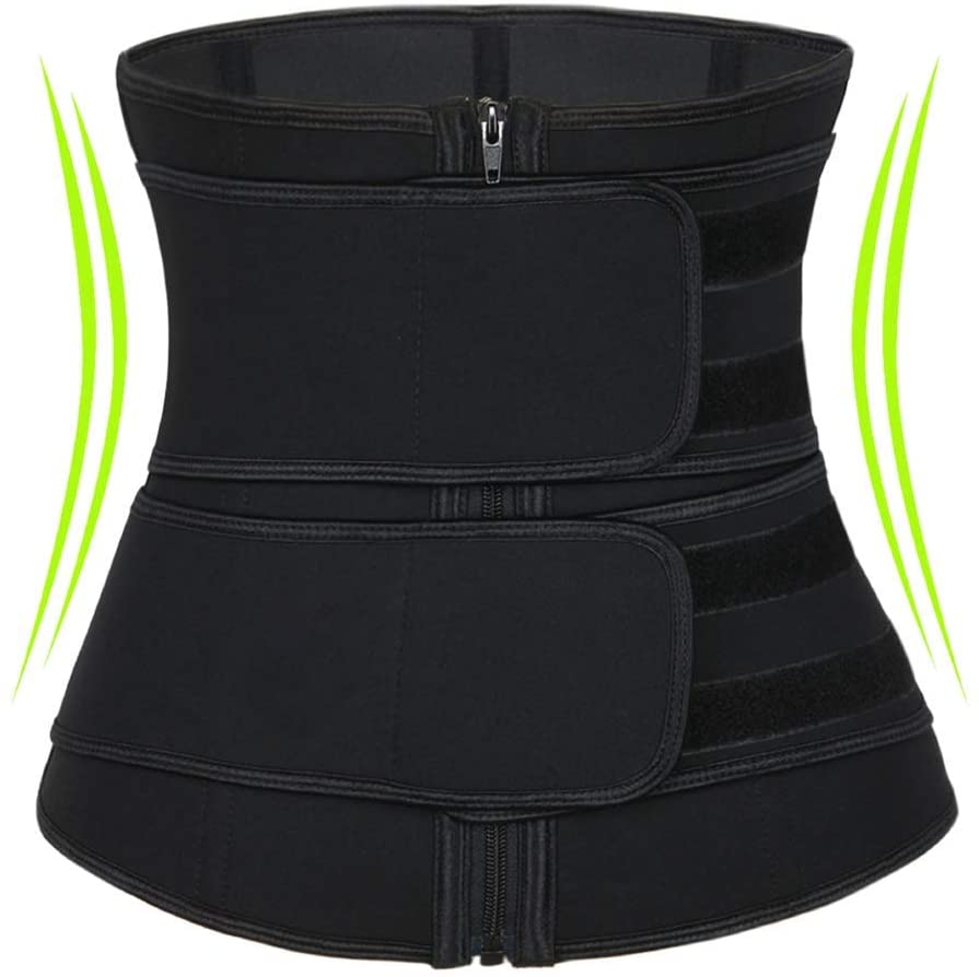 Price:$21.99    coastal rose Waist Trainer for Women Corset Cincher Belt Slimming Waist Sweat Girdle Workout Belt Body Shaper  Clothing