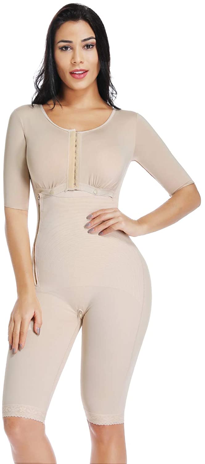 Price:$46.99 KIWI RATA Womens Smooth Panty Bodysuit Full Body Coverage Shaper Fajas Compression Garment Knee Length at Amazon Women’s Clothing store