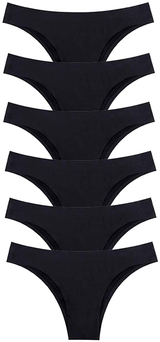 Price:$19.99 ETAOLINE Womens Seamless Panties No Show Underwear Bikini Hipster 6 Pack at Amazon Women’s Clothing store