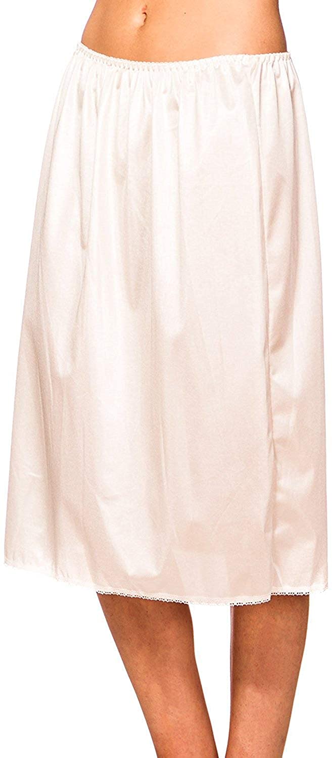 Price:$15.99 Patricia Satin Half Slip for Women (S-3X) at Amazon Women’s Clothing store