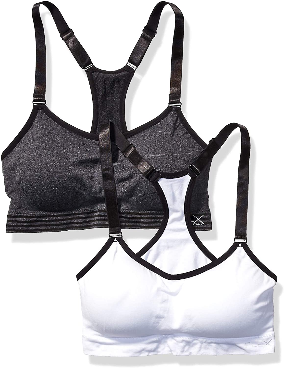 Price:$16.86 2 Pack Plus Size Wide Underband Sportsbra, Black and Bordeaux, 2X at Amazon Women’s Clothing store