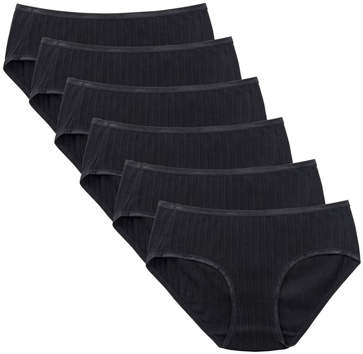 Price:$18.99 Knitlord Women's Cotton Hipster Panties Full Coverage Underwear Briefs 6 Pack at Amazon Women’s Clothing store