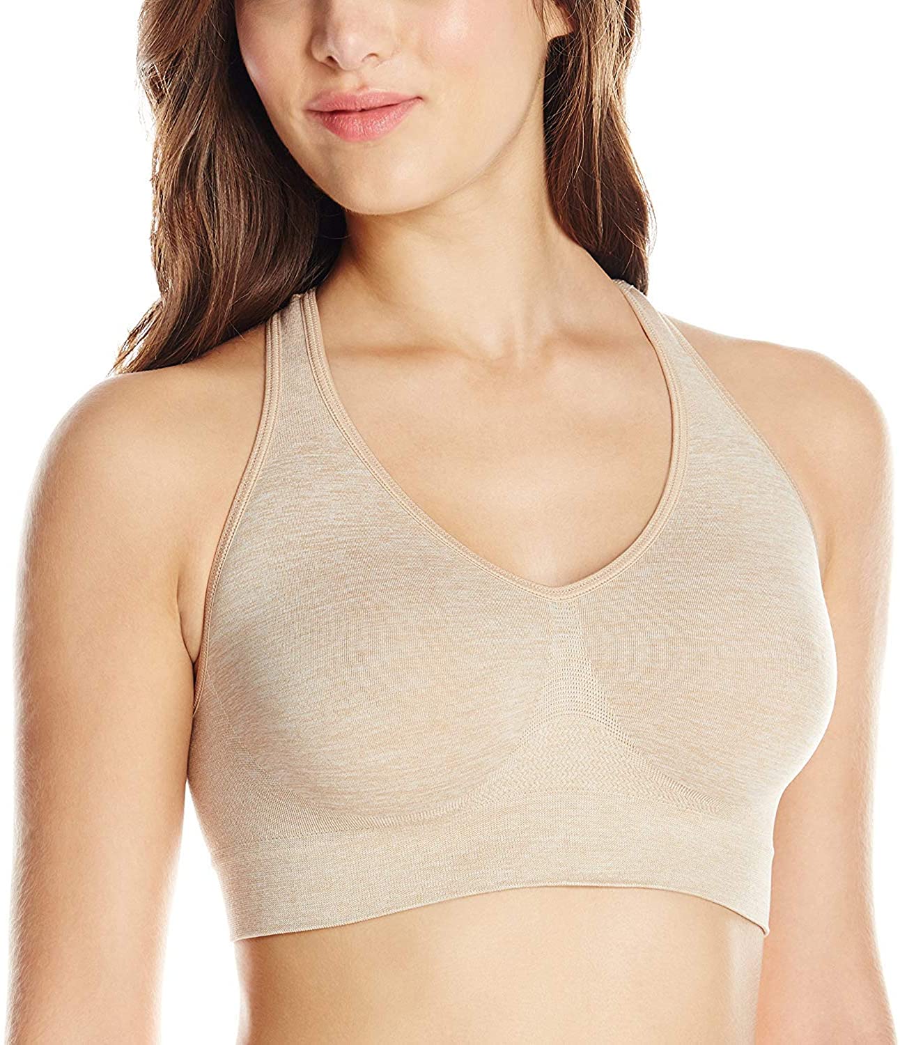 Price:$12.99 WuhouPro Womens Get Cozy Racerback Sport Bra Pack of 2 at Amazon Women’s Clothing store