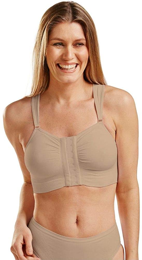 Price:$36.00 CAREFIX Bella Front Closure Comfort/Sleep Bra #3212 at Amazon Women’s Clothing store