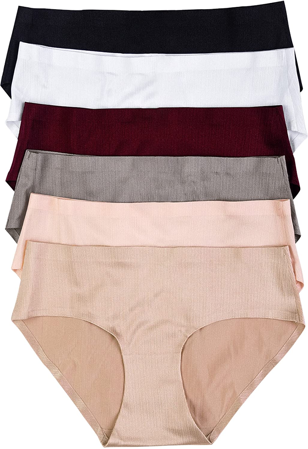 Price:$11.95 ToBeInStyle Women’s Pack of 6 Comfortable No Panty Line Laser Cut Panties - S to 3XL at Amazon Women’s Clothing store