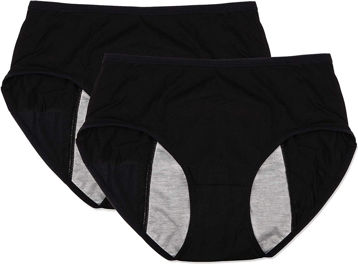 Price:$12.99 Menstrual Period Leak Proof Underwear Panties for Girls/Women Heavy Flow, Postpartum Bleeding After Birth (Pack of 2) at Amazon Women’s Clothing store