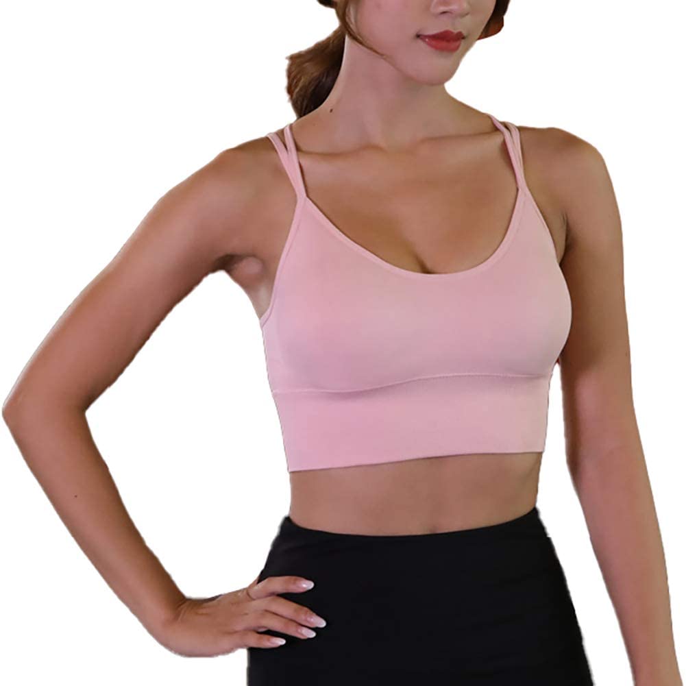 Price:$12.88 ECHOINE Women's Sports Bras Fitness Gym Workout Running Shirts Support Longline Camisole Yoga Tank Tops at Amazon Women’s Clothing store