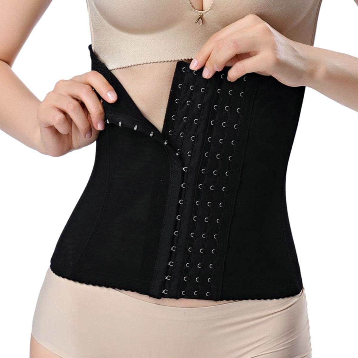 Price:$12.95 DEYACE Corset Waist Trainer, Hourglass Waist Cincher for Weight Loss, Body Corset Shaper for Women at Amazon Women’s Clothing store