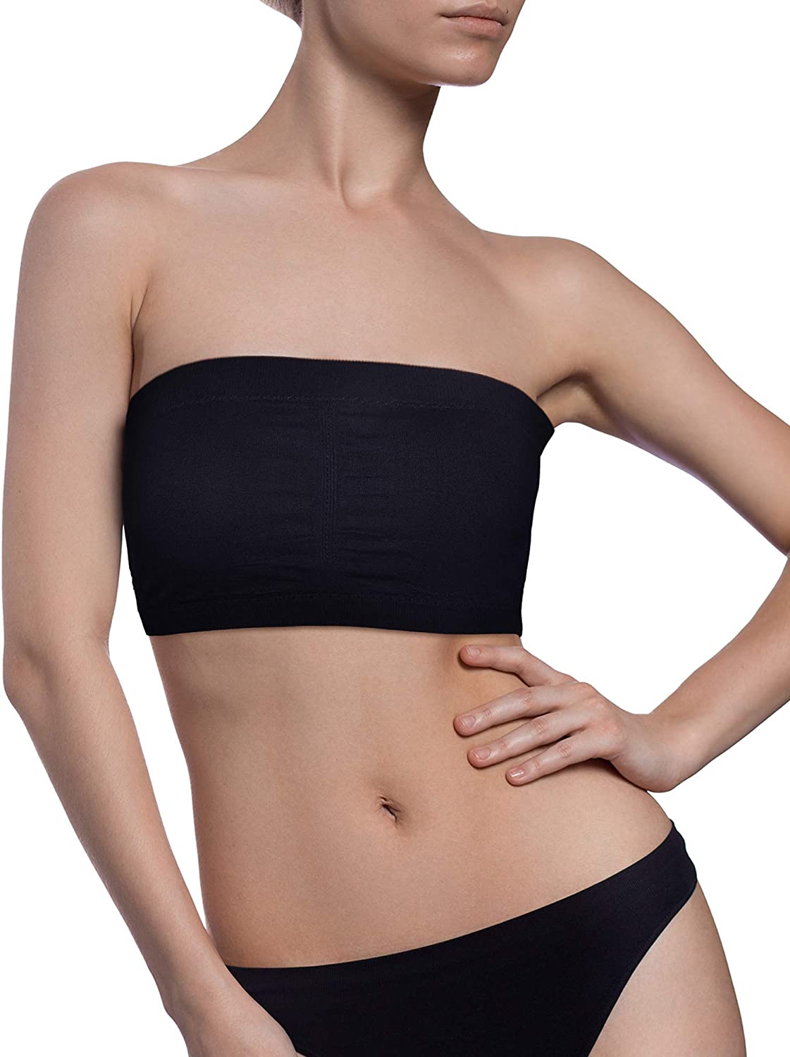 Price:$8.59 Women Bandeau Bra Padded Strapless Brarette Soft Bra Seamless Bandeau Tube Top Bra, Assorted Sizes at Amazon Women’s Clothing store