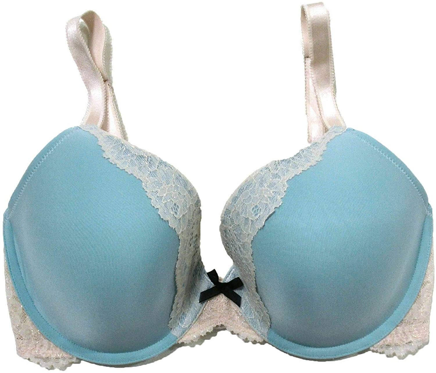 Price:$39.99    Victoria's Secret Bra Dream Angels Lined Perfect Coverage (34DD, Aqua Shimmer)  Clothing