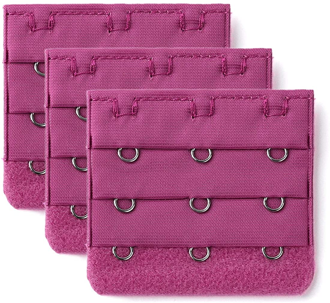 Price:$5.99 Allegra K Ladies 3 Rows 3 Hooks Adjustable Bra Extension Strap Fuchsia 3 Pcs at Amazon Women’s Clothing store