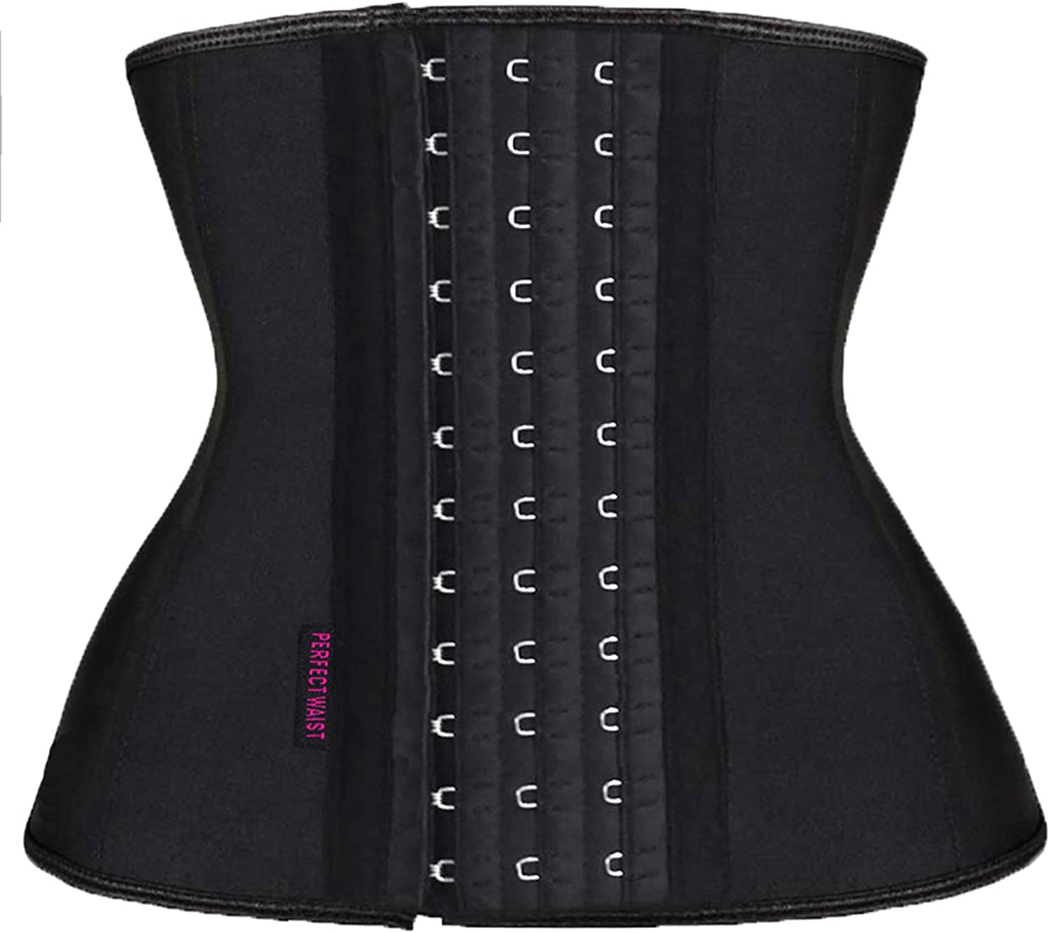 Price:$12.99 Waist Trainer for Women Weight Loss Hourglass Waist Cincher Trimmer Sport Girdle at Amazon Women’s Clothing store