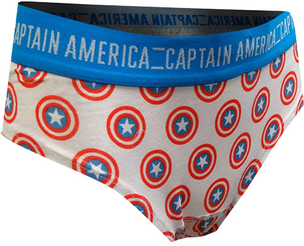 Price:$14.75 MJC Women's Marvel Comics Captain America Cheeky Panty at Amazon Women’s Clothing store
