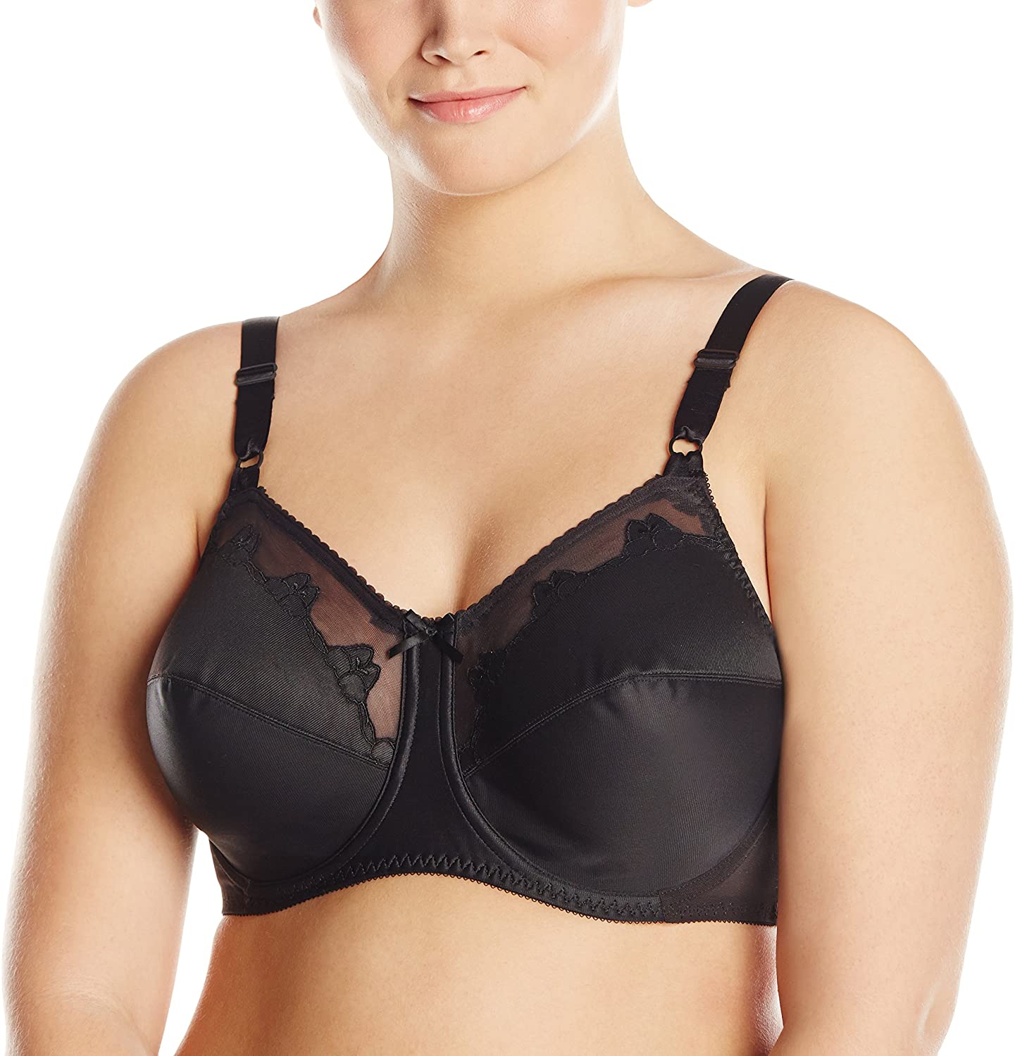 Price:$29.97 Bali Women's Flower Underwire Bra, Black, 36DD at Amazon Women’s Clothing store  Bras