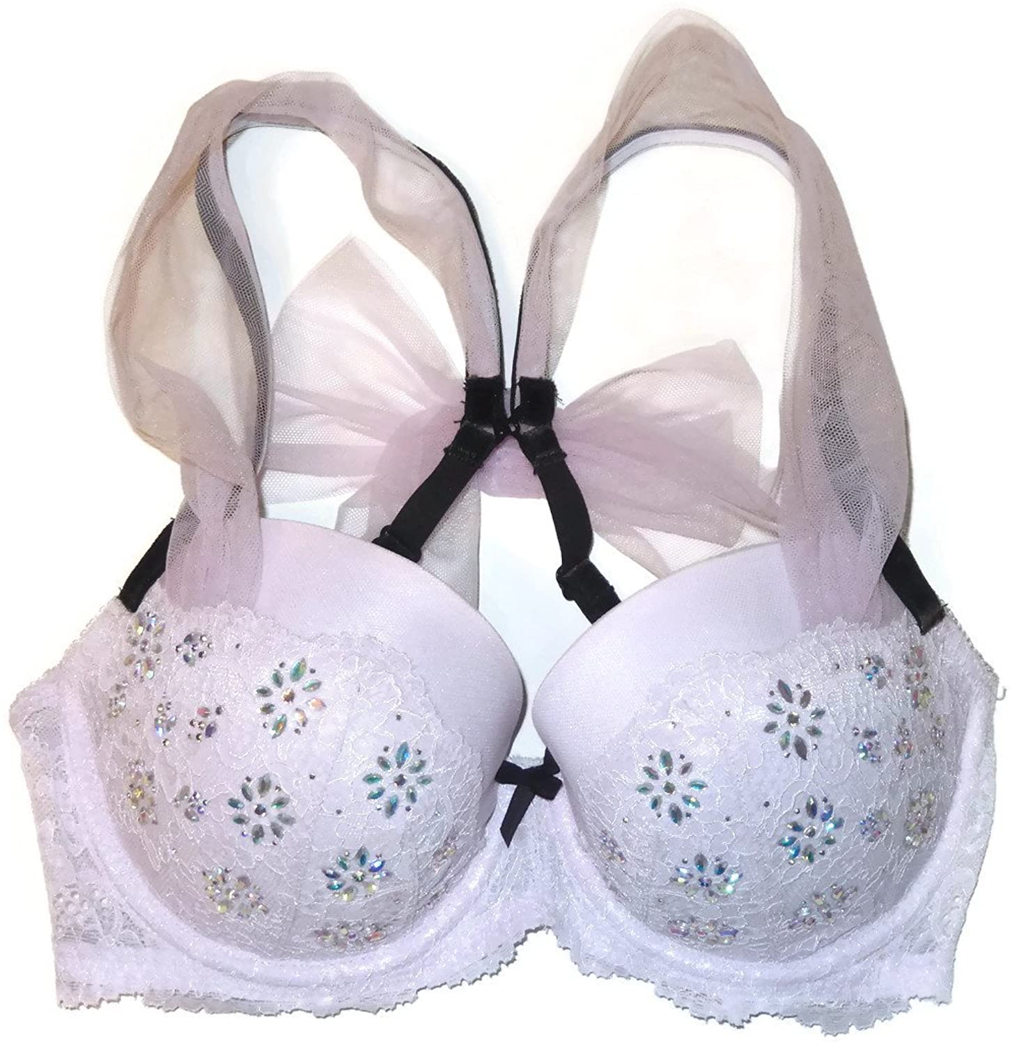 Price:$32.99 Victoria's Secret Women's Dream Angels Lined Demi/Buste Double Bra Lavander (32DD) at Amazon Women’s Clothing store