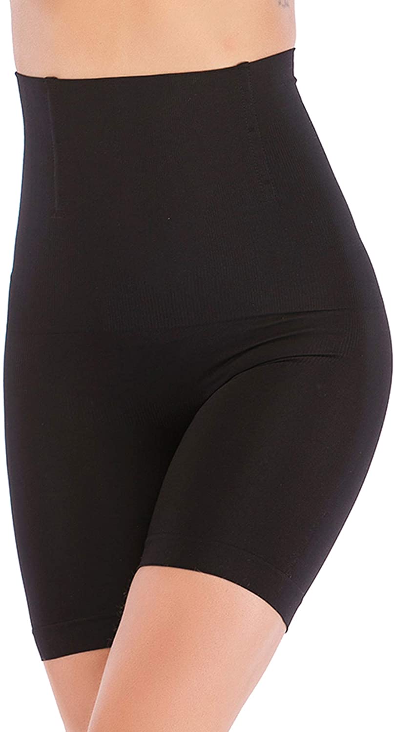 Price:$10.99 Women's High Waist Control Panties Seamless Shapewear Thigh Slimmer Boyshort Breathable Slip Shaper at Amazon Women’s Clothing store
