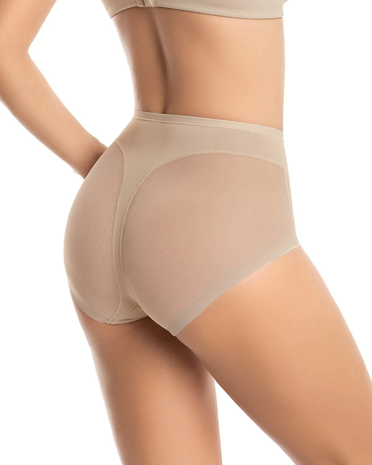 Price:$0.00 Leonisa Womens Seamless Tummy Control Rear Lifting Panty Shaper, Beige, X-Large at Amazon Women’s Clothing store  Shapewear Briefs