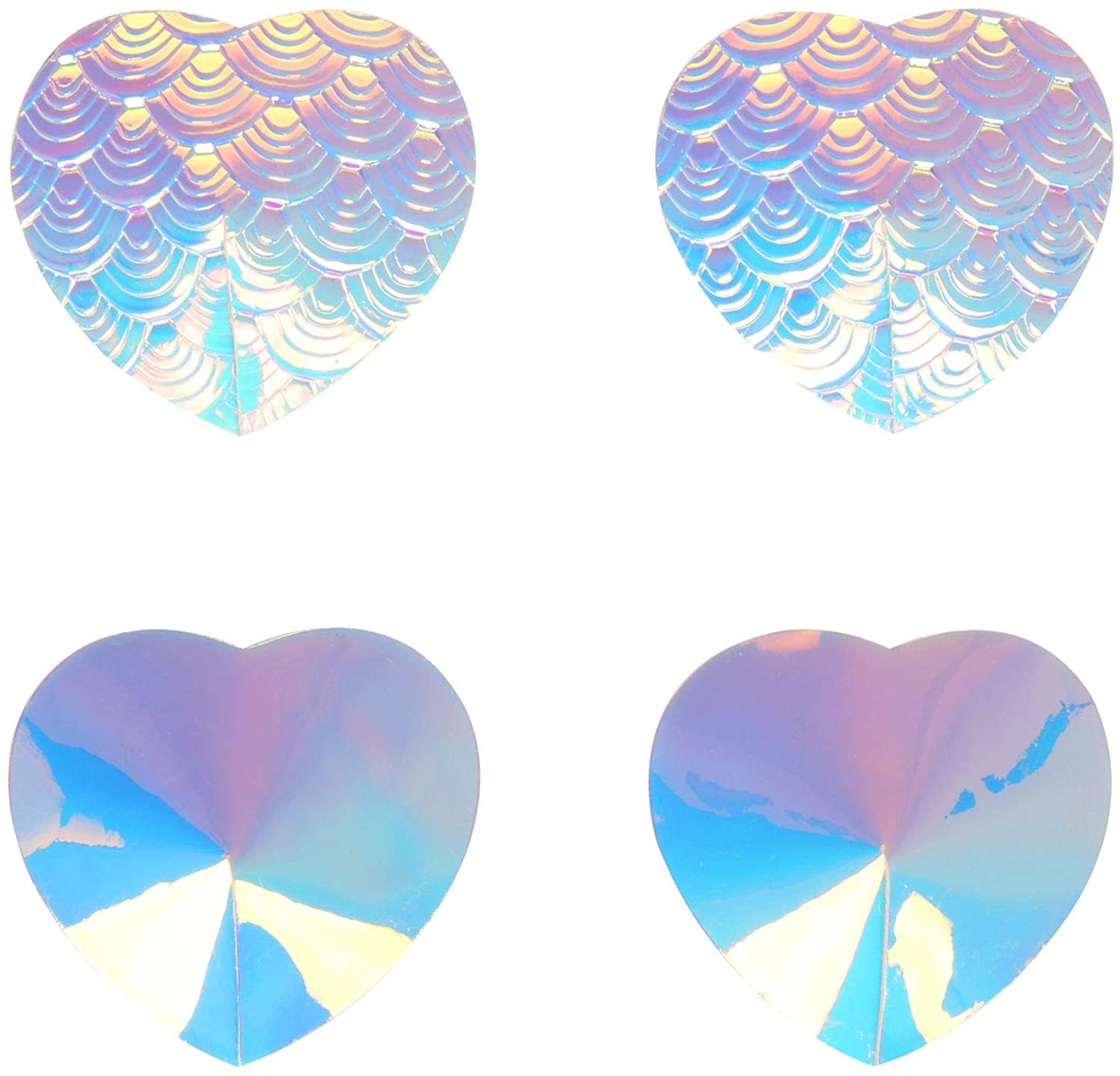 Price:$8.99 Ypser 2Pair Reusable Holographic Pasties Nipple Covers Rave Breast Petals Bra Pad at Amazon Women’s Clothing store